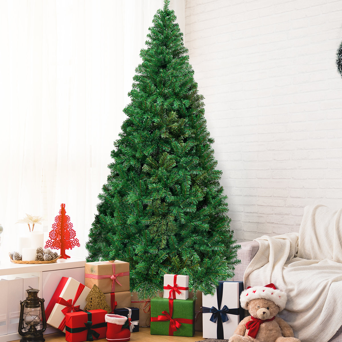 The Holiday Aisle® Green Pine Cashmere Christmas Tree & Reviews Wayfair