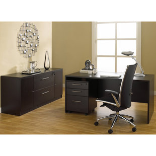 Go to store & view more images Latitude Run Buragate Desk and Filing Cabinet Set