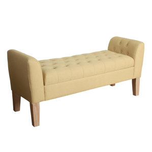 Yellow Storage Benches You Ll Love Wayfair Gebhardt Upholstered Storage Bench