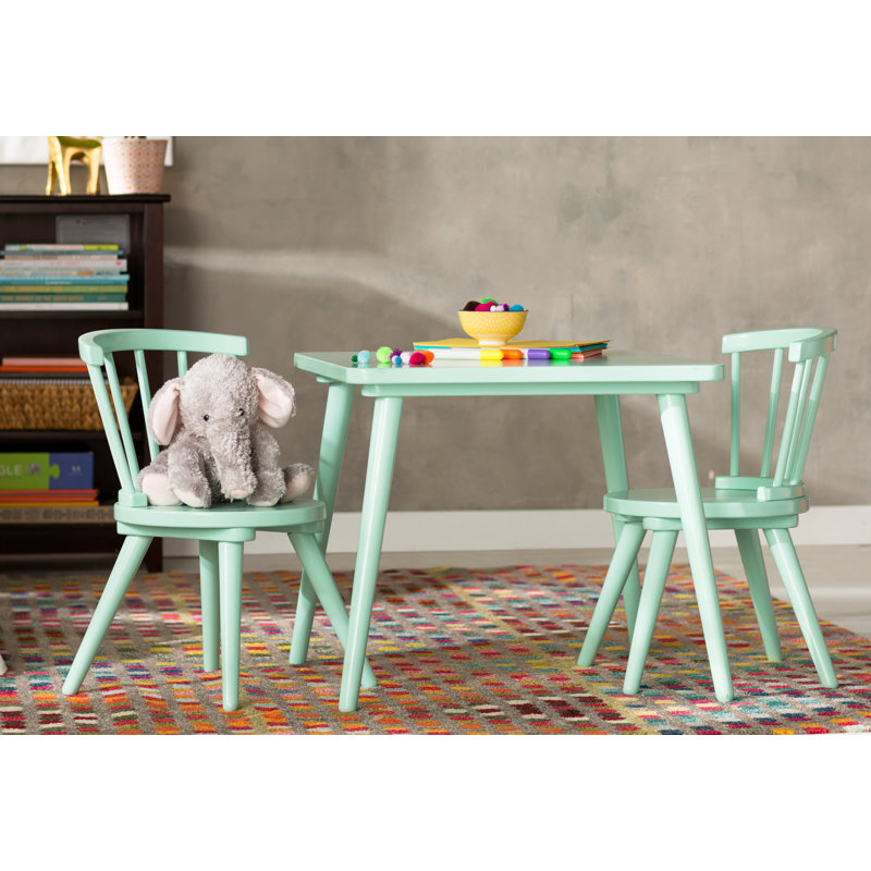 Justine Windsor 3 Piece Table and Chair Set by Delta & Reviews ... Justine Windsor 3 Piece Table and Chair Set by Delta & Reviews ...