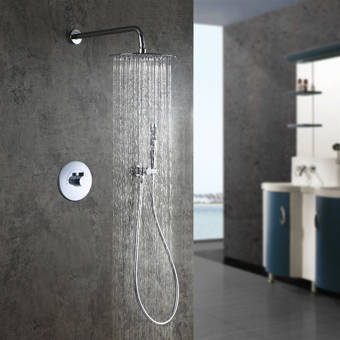 Fontanashowers Milan Stainless Steel Jetted Body Massage Led Thermostatic Complete Shower System With Rough In Valve Wayfair