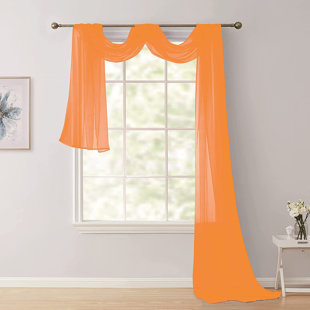 Wayfair | Orange Valances & Kitchen Curtains You'll Love in 2022