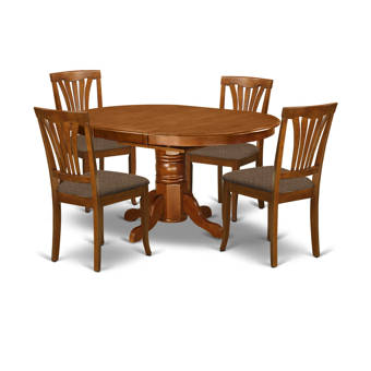 August Grove Spurling 7 Piece Solid Wood Dining Set Reviews Wayfair