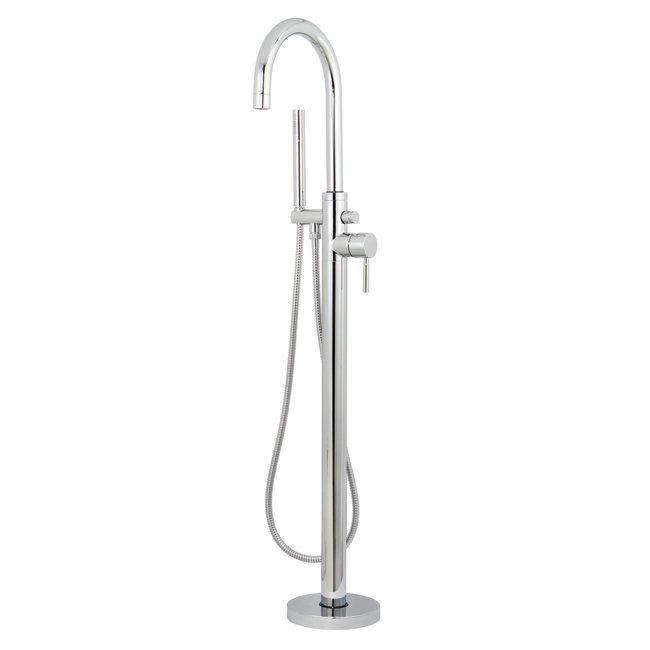 Kingston Brass Concord Single Handle Floor Mount Tub Faucet with ... Kingston Brass Concord Single Handle Floor Mount Tub Faucet with ...