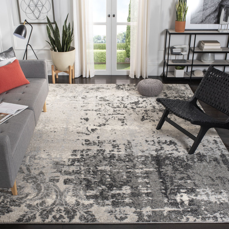 Wrought Studio Braebury Grey Area Rug 