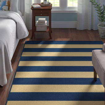 Andover Mills Lundys Striped Blue Green Indoor Outdoor Area Rug Reviews Wayfair