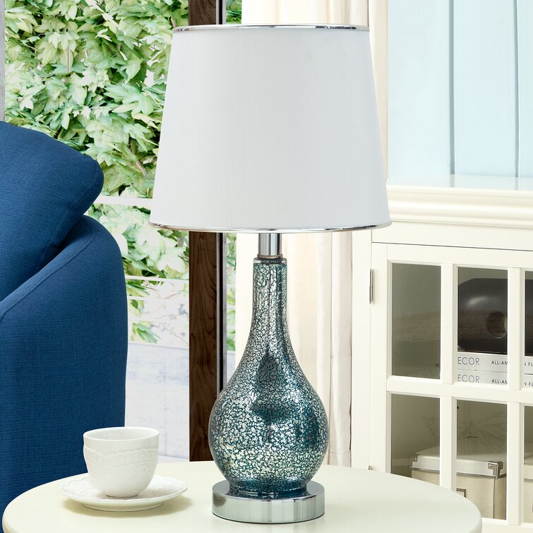 wayfair glass table lamps