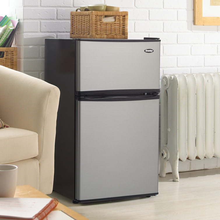 Danby Designer 3 1 Cubic Feet Cu Ft Freestanding Mini Fridge With Freezer Reviews Wayfair