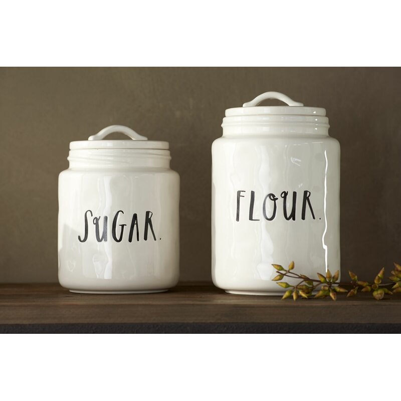 flour and sugar containers airtight