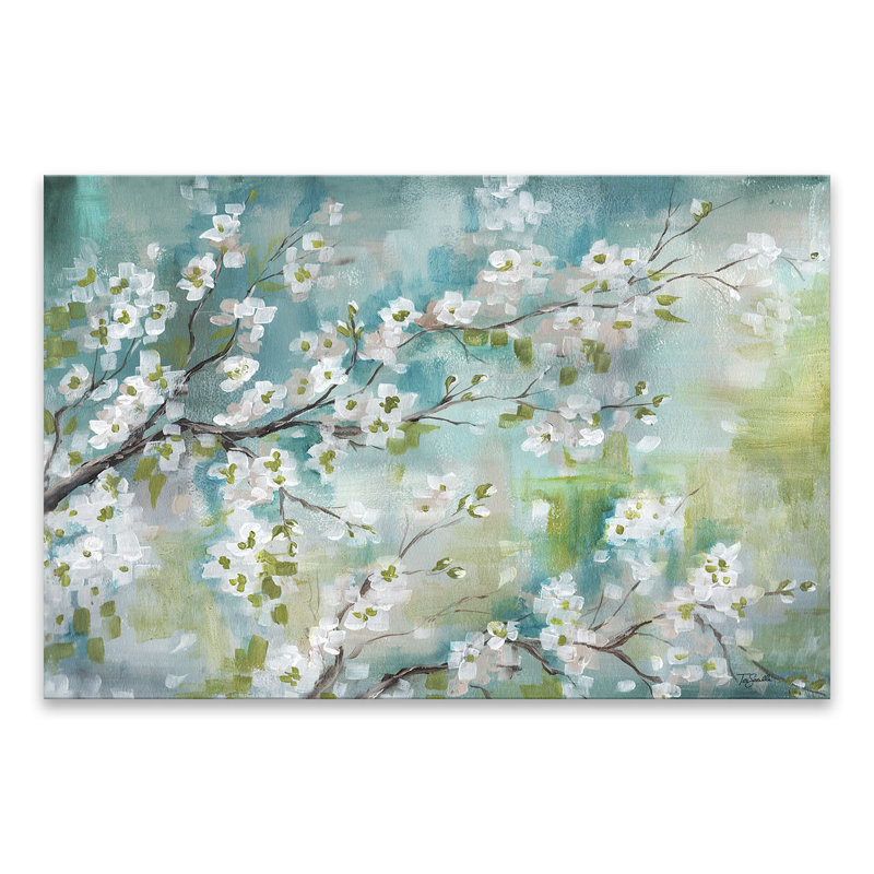 Winston Porter Cherry Blossom Branches Acrylic Painting Print On Canvas Wayfair