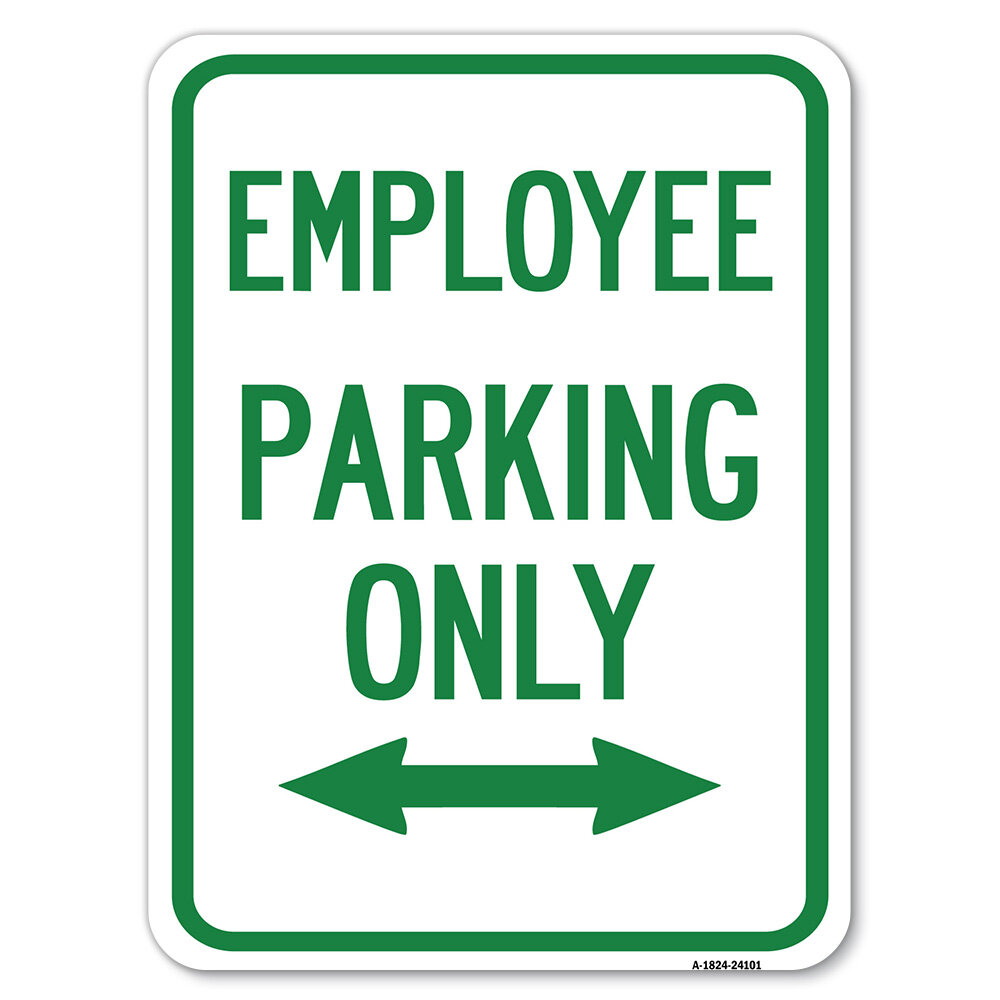 signmission-employee-parking-only-with-bi-directional-arrow-24101