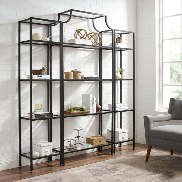 Everly Quinn Legette Etagere Bookcase & Reviews Wayfair