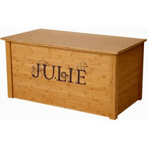 Bamboo Toy Box With Thematic Font