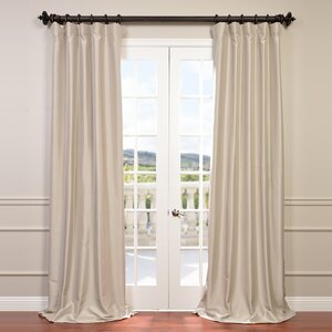 Avedon Solid Max Blackout Thermal Rod Pocket Single Curtain Panel