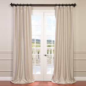 Avedon Solid Max Blackout Thermal Rod Pocket Single Curtain Panel