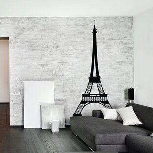 Large Eiffel Tower Wall Decal Wayfair - 43 roblox restaurant decal walls good morning abstract hand