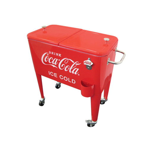 olympia coca cola 65qt hard cooler