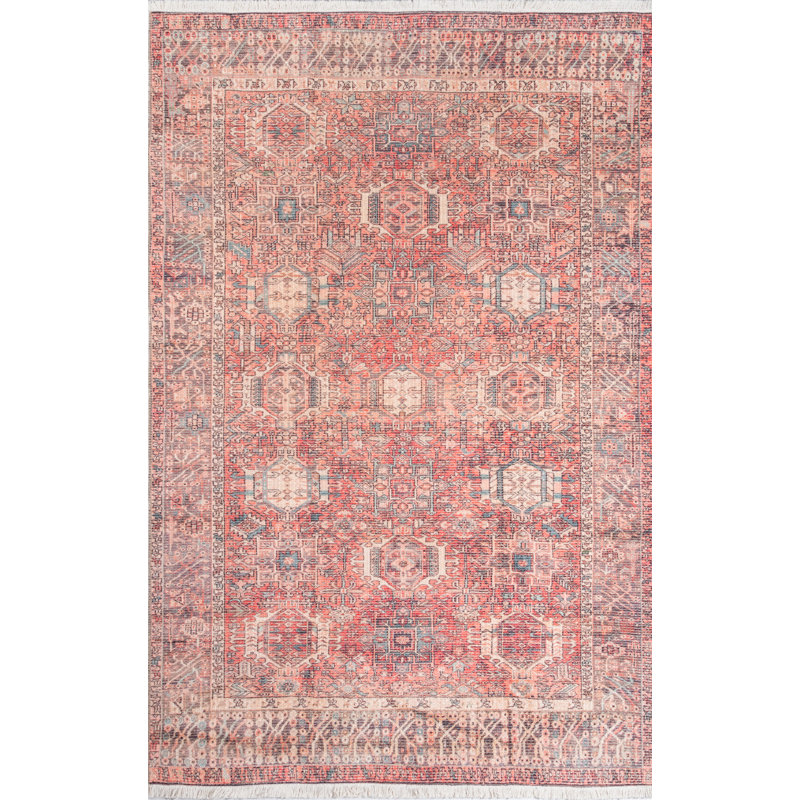 Jollain Persian Inspired Red Area Rug & Reviews Joss & Main