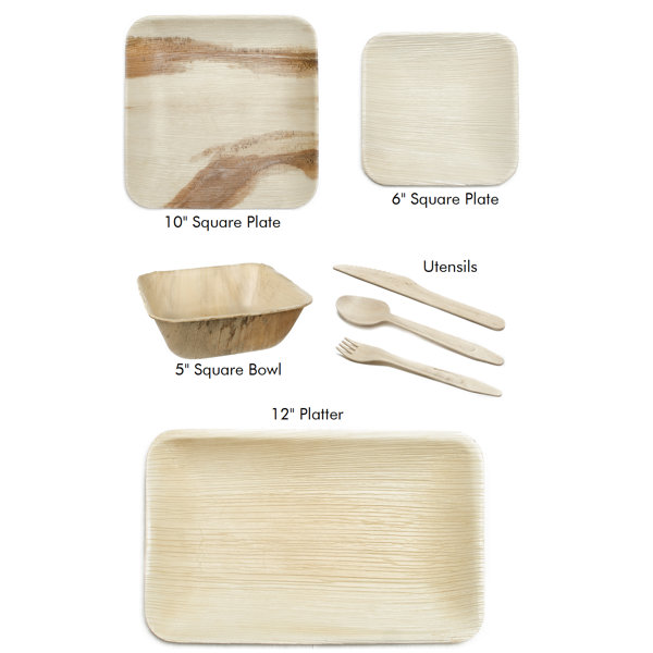Leaf Fiber Palm Leaf Picnic Party Supplies Kit Wayfair