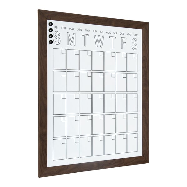 Wipe-Off Pen 2021 Memo Calendar With Write-On Choice of 6
