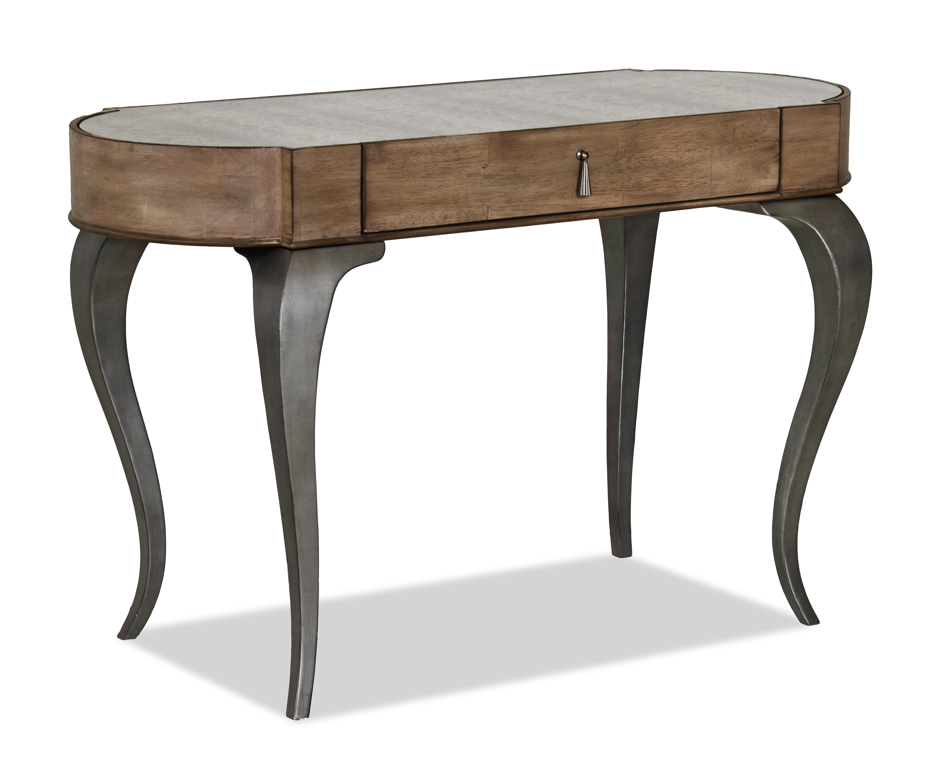 Canora Grey Moffitt Oval Desk Wayfair