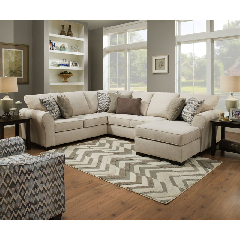 Alcott Hill Herdon 124 Right Hand Facing Sleeper Large Sectional Reviews Wayfair