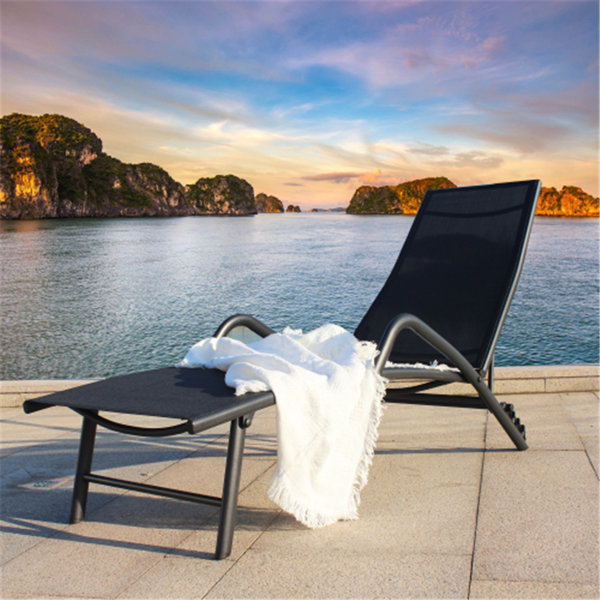 Arlmont Co Outdoor Patio Lounge Beach Chair Swimming Pool Summer Yard Garden Chair Bed Wayfair
