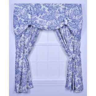 Blue Toile Curtains Drapes You Ll Love In 2020 Wayfair