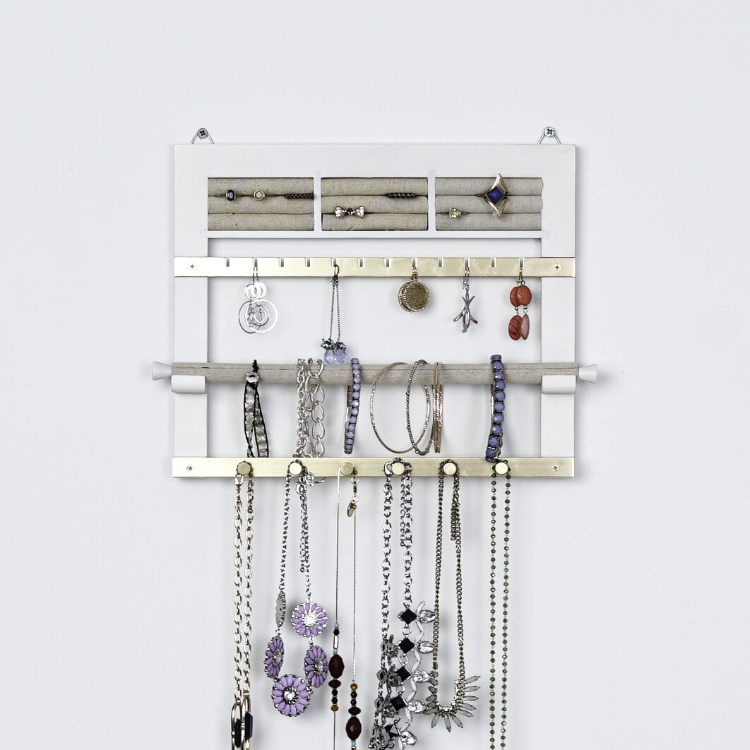 jewelry box with necklace hooks