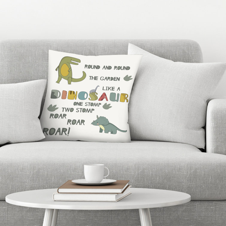 round grey throw pillow