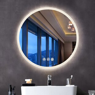 bucknam frameless lighted makeup mirror