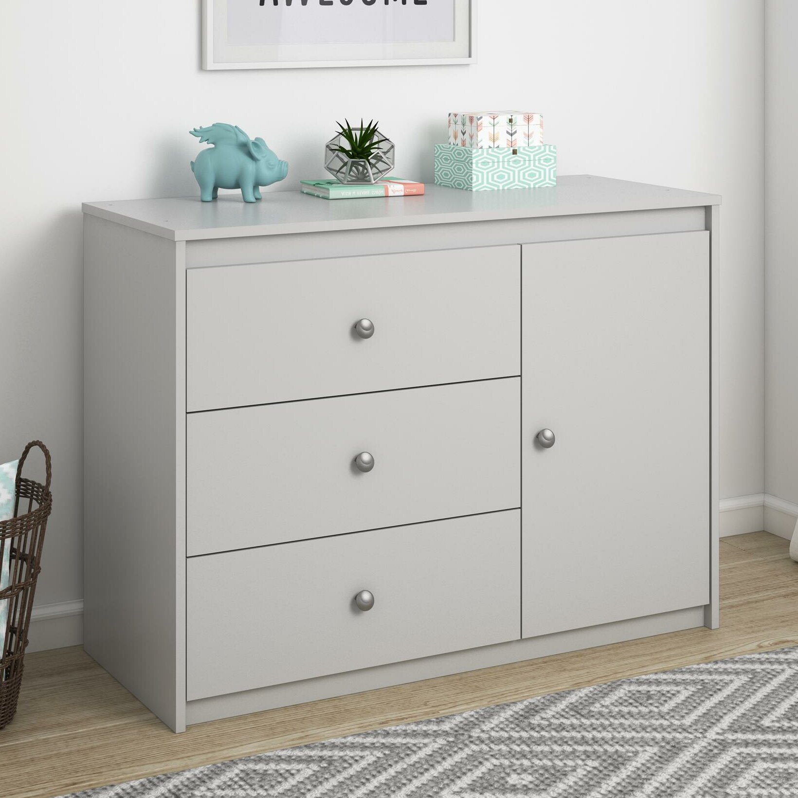 Mack Milo Amak 3 Drawer Combo Dresser Reviews Wayfair