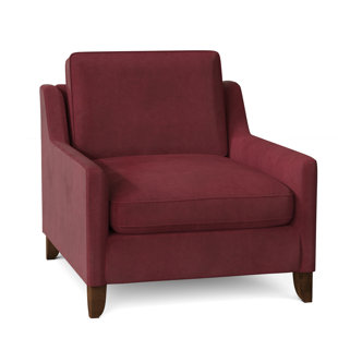 red accent chair