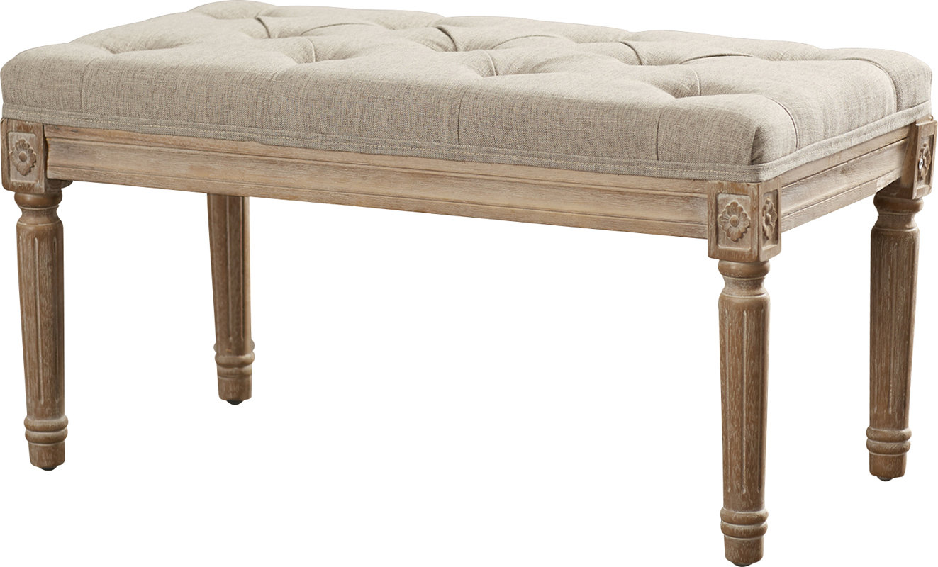 Letellier 31.5" Wood Bench