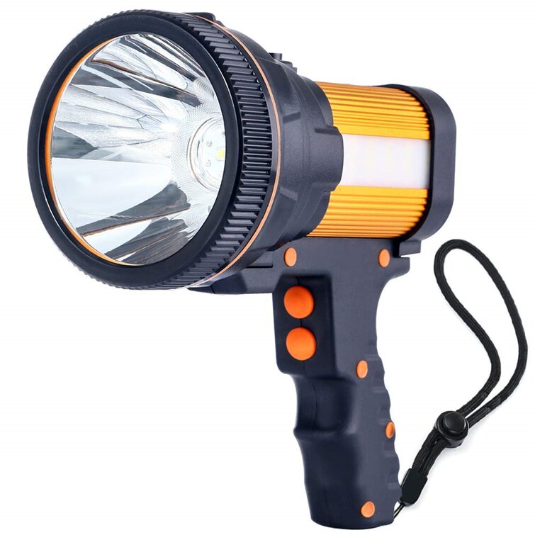 Portable Rechargeable Spotlight LED Bright Large Handheld Flashlight Spot Lights 