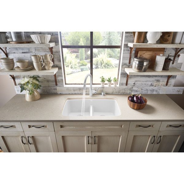 Blanco Valea Silgranit 32" L x 19" W Double Basin ...