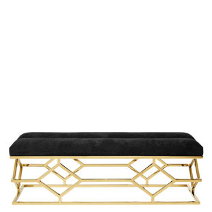 Go to store & view more images Trellis Upholstered Bench by Eichholtz