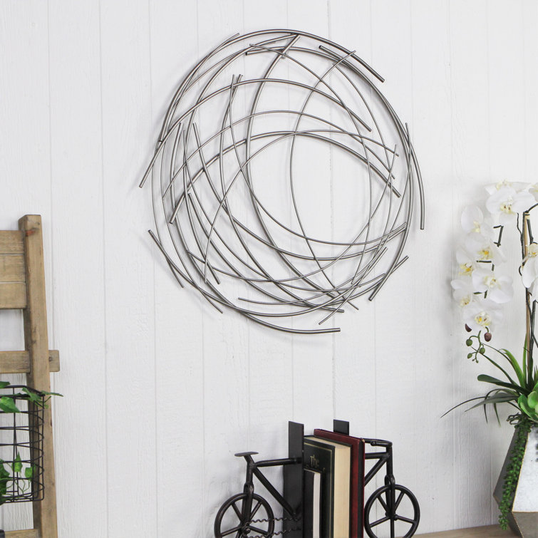 Ivy Bronx Contemporary Abstract Round Wall Decor Reviews Wayfair