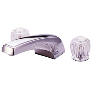 Go to store & view more images Elements of Design Double Handle Deck Mount Roman Tub Faucet Trim Clear Acrylic Handle