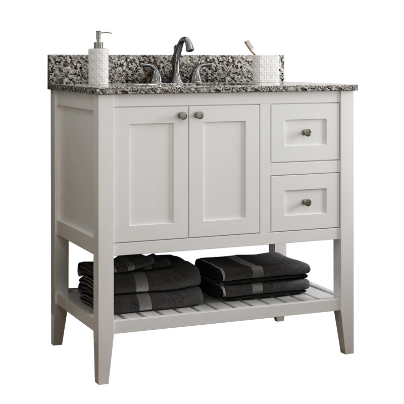 Red Barrel Studio Akinola 36 Right Drawer Single Bathroom Vanity Base Only Reviews Wayfair
