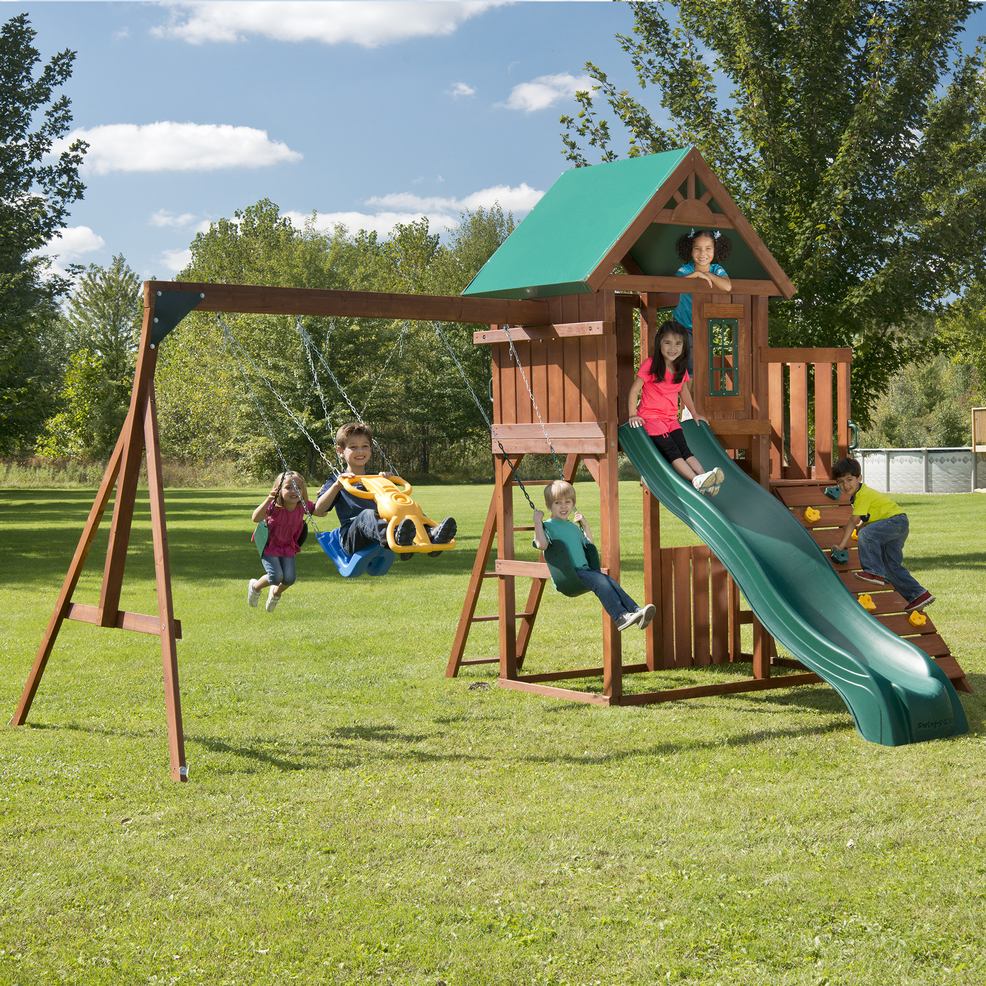 Swing N Slide Willows Peak Swing Set Reviews Wayfair