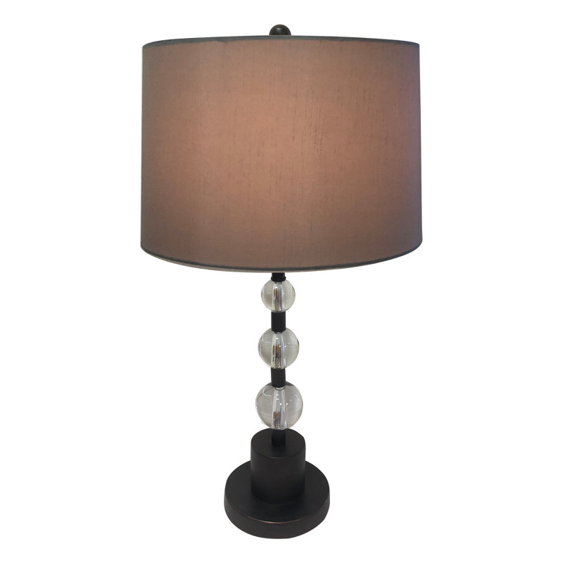 crystal globe table lamp