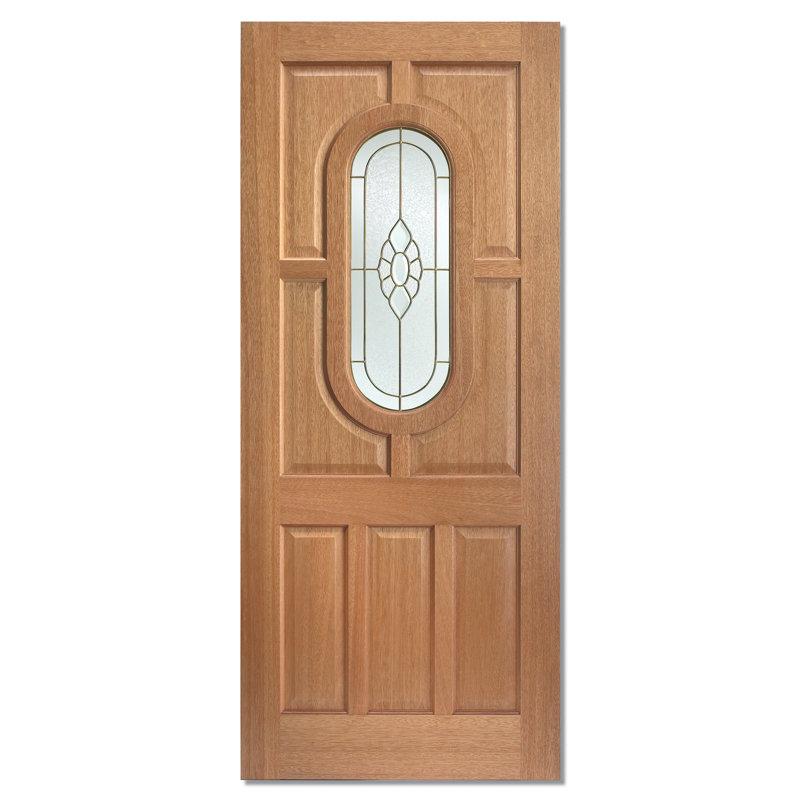 LPD Doors Acacia Wood Veneer Glazed External Door & Reviews Wayfair.co.uk