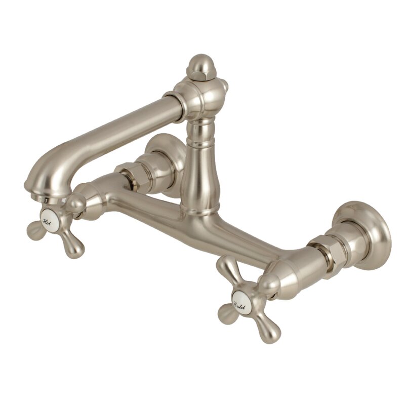 Kingston Brass English Country Wall Mounted Bathroom Faucet