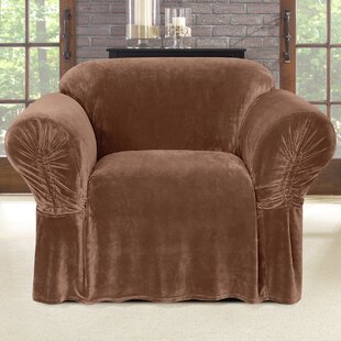 Stretch Plush Box Cushion Armchair Slipcover By Sure Fit