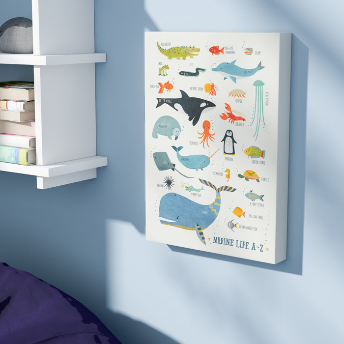 Viv Rae Geoffrey Marine Life A Z By Irene Chan Stretched Canvas Geoffrey Marine Life A Z By Irene Chan Stretched Canvas Wall Art