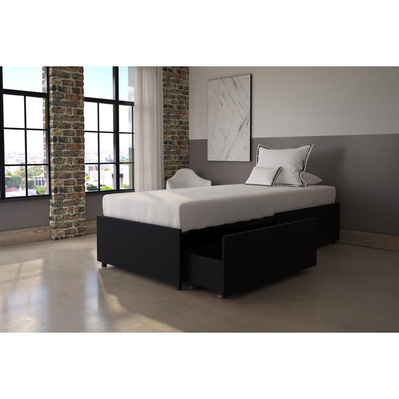 Mack Milo Glendale Twin Platform Bed With Mattress And Drawers Wayfair
