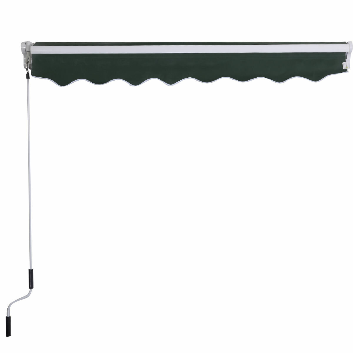 Costway Manual Sun Shade 10 Ft W 8 Ft D Retractable Patio