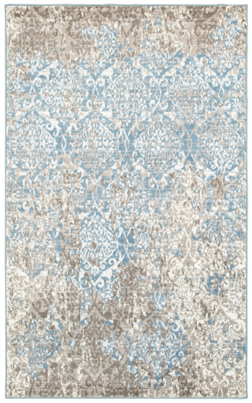World Menagerie Fayme Abstract Blue/Beige Area Rug & Reviews Wayfair