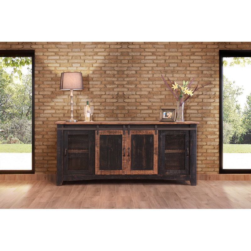 Gracie Oaks Coralie Solid Wood Tv Stand For Tvs Up To 78 Reviews Wayfair